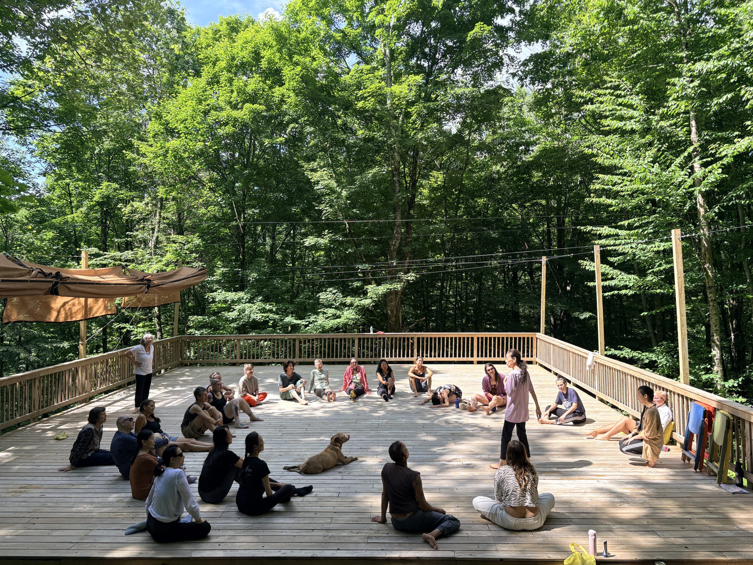 Delicious Movement Workshop with Eiko Otake at Pillow Fort Arts Center. Photo by Ty Tamburo