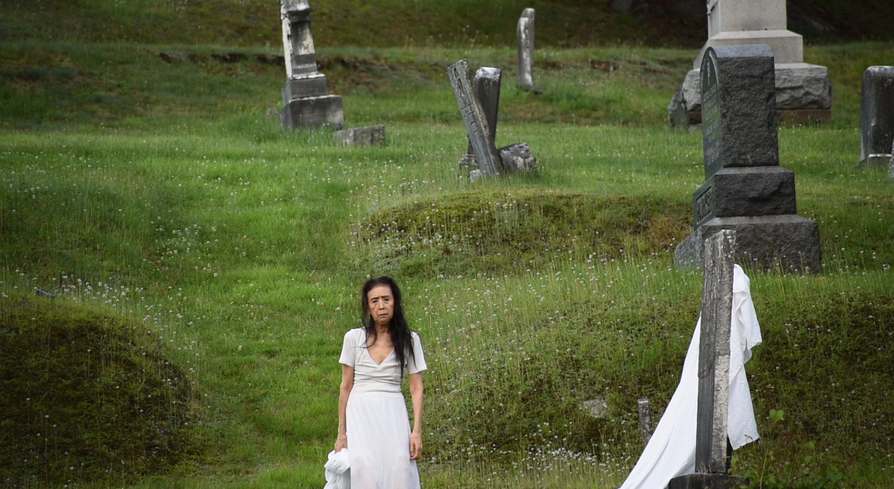 Eiko Otake in Woodland Cemetery